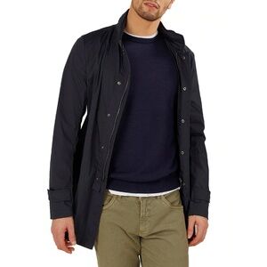 NWT Fradi Men's Hank Windbreaker Overcoat Jacket Trench Coat - 52 - Navy Blue